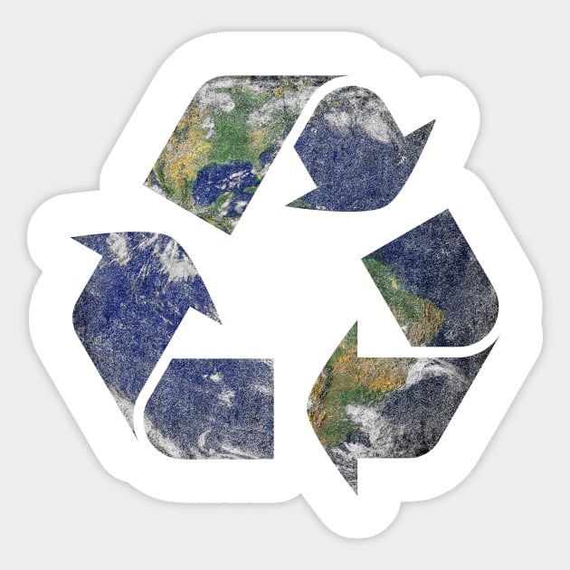 Planet Earth Day Recycle Reduce Reuse for Earth Lover Gifts Sticker by Arteestic